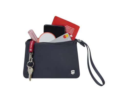 Рюкзак Victorinox Victoria Signature Compact Backpack, 30x16x38 см, нейлон/кожа, синий (612204)