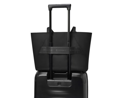 Сумка Victorinox Victoria Signature Tote, 51x15x30 см, нейлон/кожа, черная (612205)
