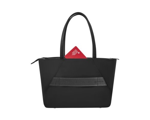 Сумка Victorinox Victoria Signature Tote, 51x15x30 см, нейлон/кожа, черная (612205)