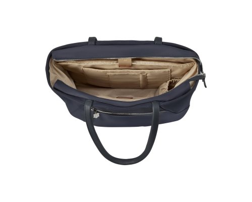 Сумка женская Victorinox Victoria Signature Tote, 51x15x30 см, нейлон/кожа, синяя (612206)