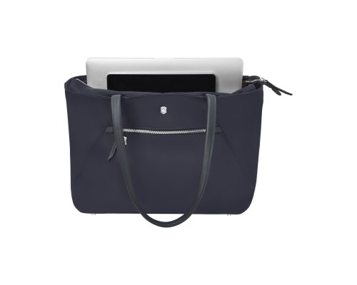 Сумка женская Victorinox Victoria Signature Tote, 51x15x30 см, нейлон/кожа, синяя (612206)