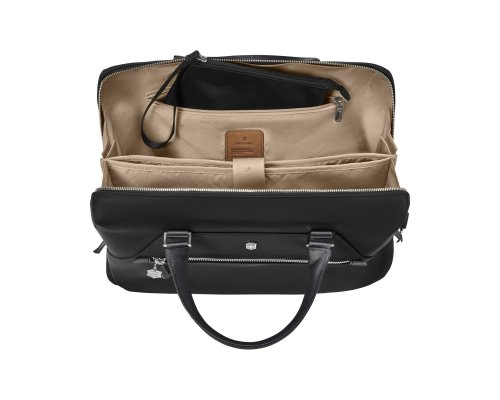 Briefcase Victorinox Victoria Signature, 42x13x30 cm, nylon/leather, black (612209)