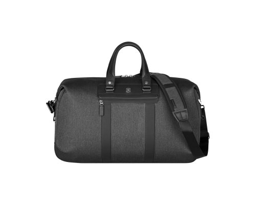 Travel bag Victorinox Architecture Urban 2 Weekender, polyester/leather, 24x56x30 cm, 45 L, grey (612667)