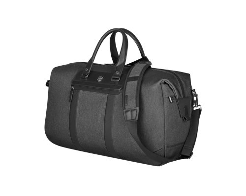 Travel bag Victorinox Architecture Urban 2 Weekender, polyester/leather, 24x56x30 cm, 45 L, grey (612667)