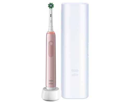 Щетка зубная электрическая Oral-B Pro 3 3500/D505.513.3X CrossAction розовая