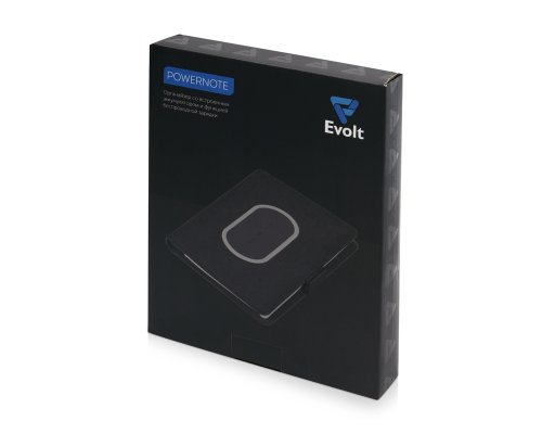Органайзер с беспроводной зарядкой Evolt  Powernote, 5000 мАч, светло-серый (593918)