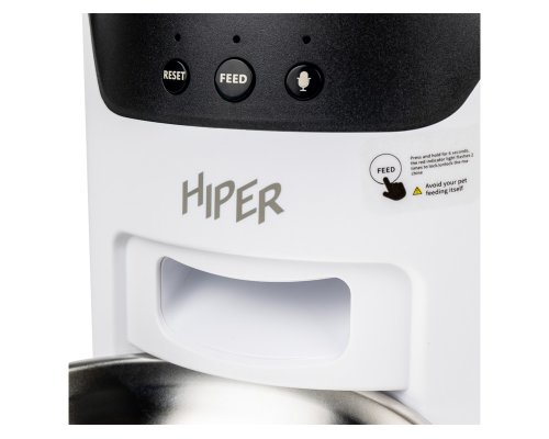 Кормушка умная Hiper Wi-Fi IoT Pet Feeder, 3000 мл, белый/черный RA-324985
