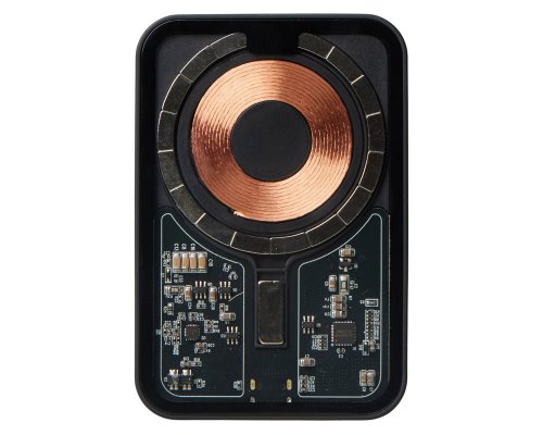 External wireless magnetic battery Qjet MagnifIQ with QC\PD, 10000 mAh, 15W, black (597127)