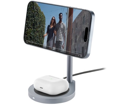 Wireless Charger uBear Stage 2 in 1 (WL06SG21-AD), gray