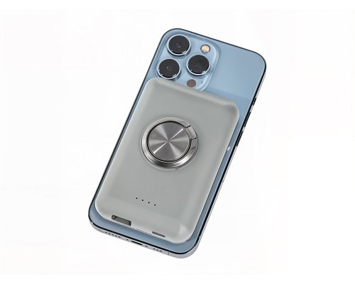 Battery external wireless magnetic Qjet MagnetIQ, 5000 mah, 10 W, grey (590970)