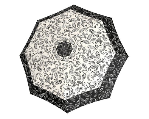 Umbrella mechanical Doppler Fiber Mini 5x5x25 cm, black and white (726465BW03)