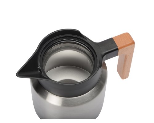 Coffee pot with wooden handle Eat 850 ml silver RA-236784