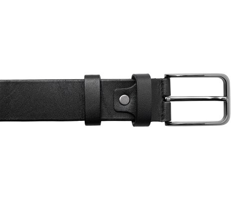 Gift set Long River: passport cover, belt, black (660147N)
