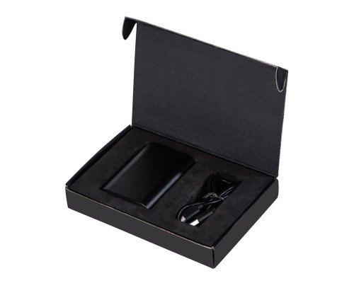 External battery with fast charging Qjet QC/PD Qwik, 10,000 mAh, Black (590972)
