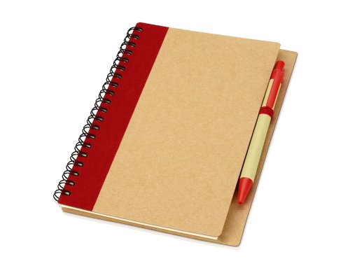 Gift set Essentials with USB flash drive and A5 notebook with pen, red (700321.01)