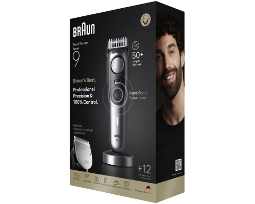 Триммер электрический Braun BT9560 Silver Matte