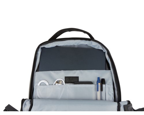 Backpack Voyager Sofit laptop made of eco‑leather, 34×14×44 cm, olive (935713)