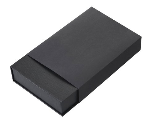 Gift set Lettertone Goethe with A5 notepad, 2 pens and a cardholder, black