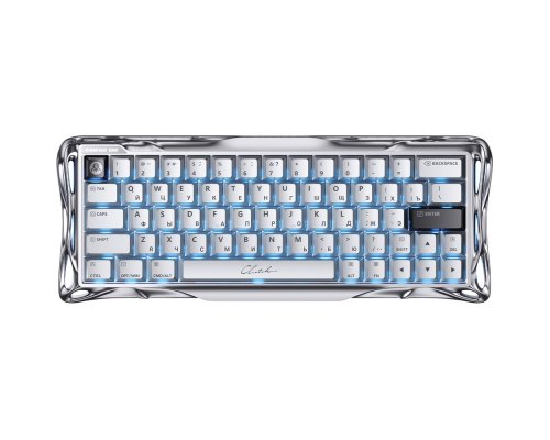 Клавиатура GravaStar Mercury V60Pro XTAL SLV RU, серебристый