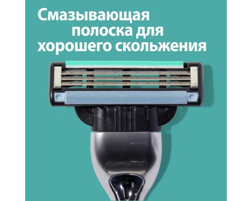 Станок бритвенный Gillette Mach3 + 8 сменных кассет Mach3