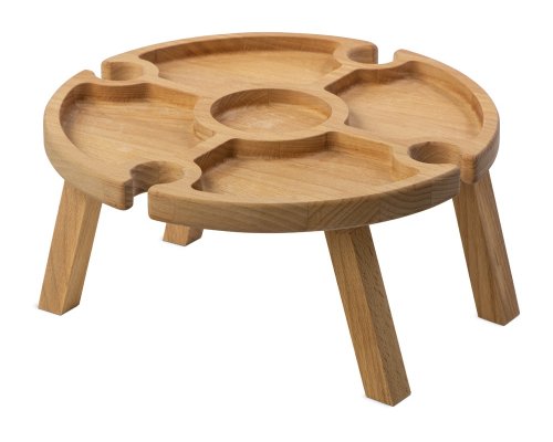 Столик деревянный на складных ножках Eat Outside party коричневый RA-289053