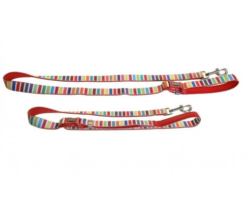 Поводок для собак регулируемый Doog Scooby, разноцветный, 130-160/2.5 см (LEADMCS-L)