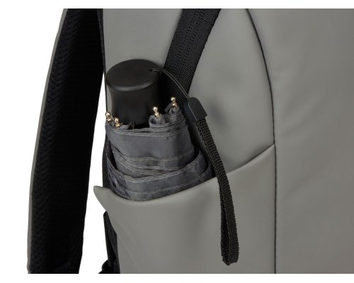 Backpack Voyager Sofit laptop made of eco‑leather, gray (935710)