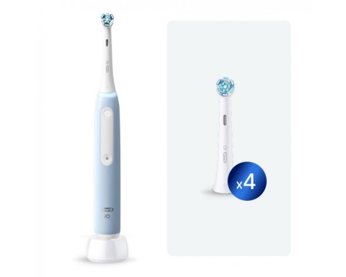 Electric toothbrush Oral-B iO 3 Ice Blue + 4 nozzles Ultimate Clean