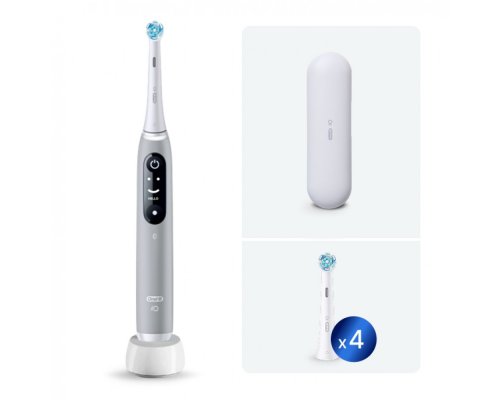 Щетка зубная электрическая Oral-B iO 6 Grey Opal + дополнительные насадки Oral-B 4 шт