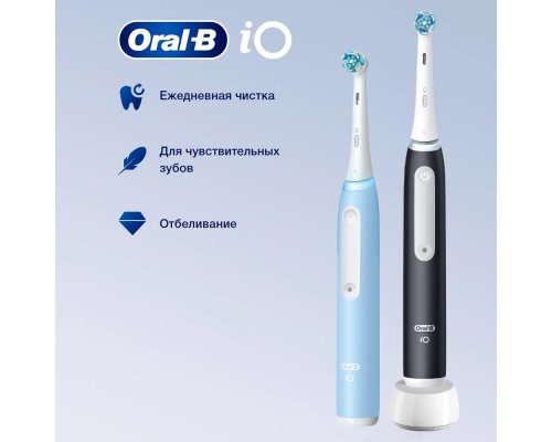 Electric toothbrush Oral-B  iO 3 Duo Matt Black + Ice Blue
