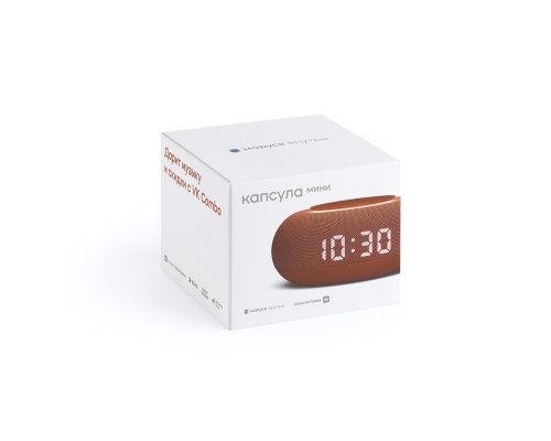 Smart speaker VK Capsule Mini with voice assistant Marusia terracotta