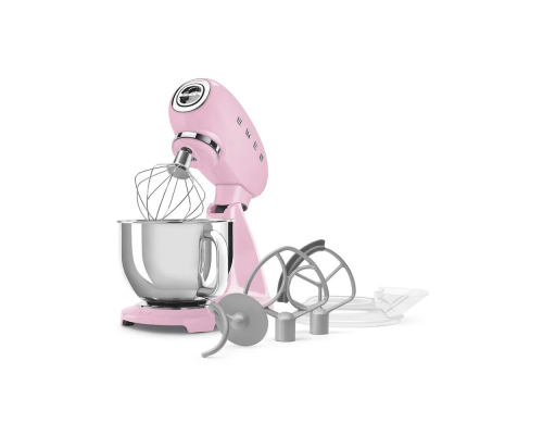 Миксер планетарный Smeg SMF05PKEU розовый