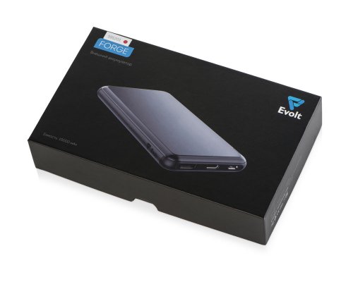 Аккумулятор внешний Evolt Forge v.2, металл, 10000mah, красный (591201)