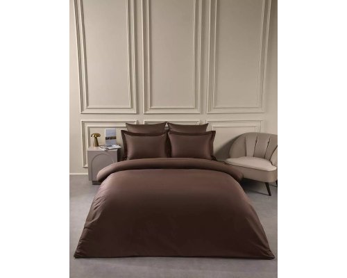 Bedding set Arya Vip single dark brown 8680943244321