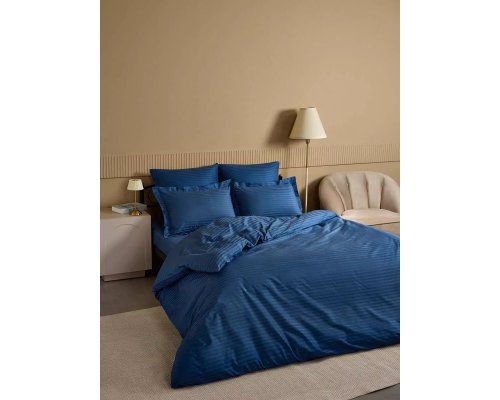 Bedding set Arya Vip single dark blue 8680943244468