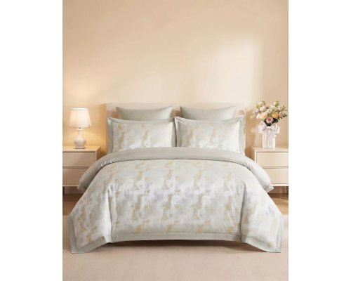 Комплект постельного белья Arya Imperia Glitter евро, 2-спальный золотой 8680943260468