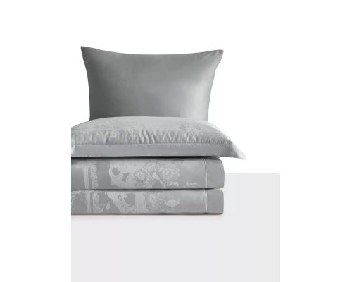 Bedding set Arya Noble Epic Euro, double silver, white 8680943260482