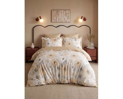Bedding set Arya Harmony Sunshine family yellow, white 8680943260543