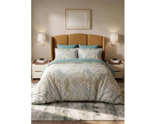 Bedding set Arya Harmony Oasis Euro, double blue 8680943260567