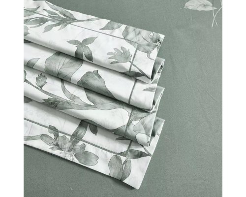Bedding set Arya Allure Midnight Euro, double grey, white 8680943260680