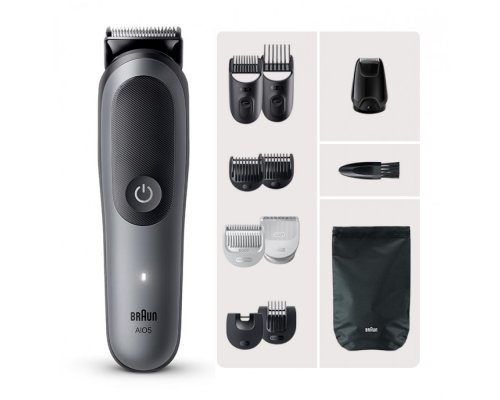 Триммер электрический Braun AIO5560  MS Grey