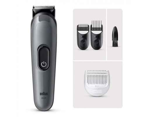 Триммер электрический Braun AIO3500 MS Grey
