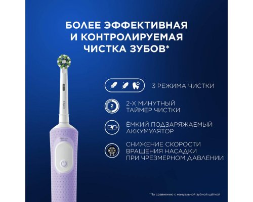 Набор щетка зубная электрическая Oral-B Vitality Pro D103.413.3 Lilac Mist + Бритва Gillette Venus Swirl с 1 сменной кассетой
