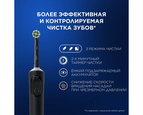 Набор щетка зубная электрическая Oral-B Vitality Pro D103.413.3 Black + Бритва Gillette Fusion5 ProGlide Flexball с 1 сменной кассетой