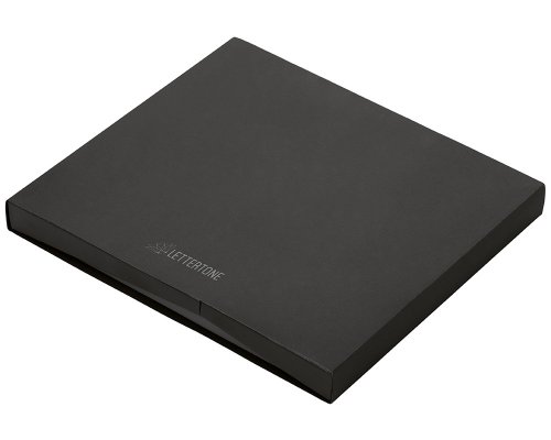 Gift set Lettertone Tesla with an A5 notepad, pen, and 10,000 mAh power bank, black