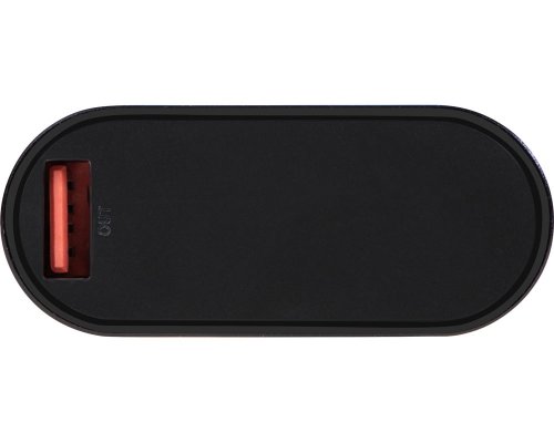 External battery with fast charging Qjet QC/PD Qwik, 10,000 mAh, Black (590972)