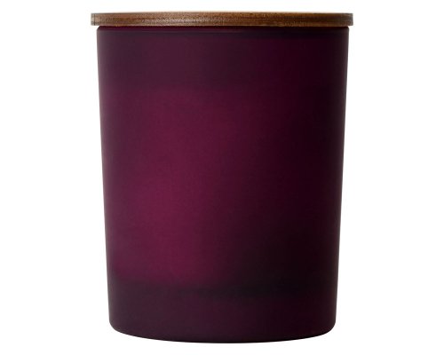 Soy scented candle in glass Kiana Niort, burgundy
