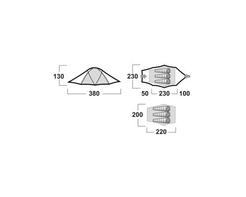 Tent Husky Fighter 3-4 person (H22001SONG)
