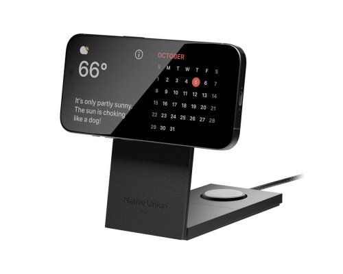 Устройство зарядное беспроводное Native Union Rise Magnetic 3-in-1 (RS-3IN1-BLK)