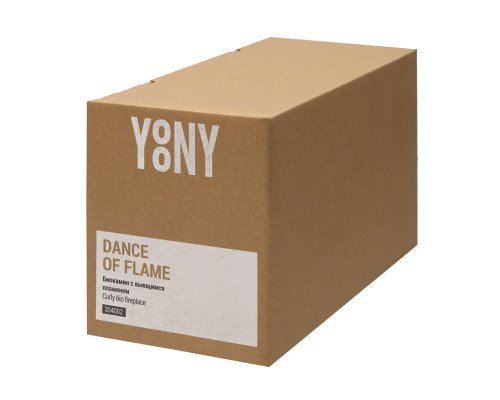 Биокамин с вьющимся пламенем YoonY Dance of flame, черный (304002)